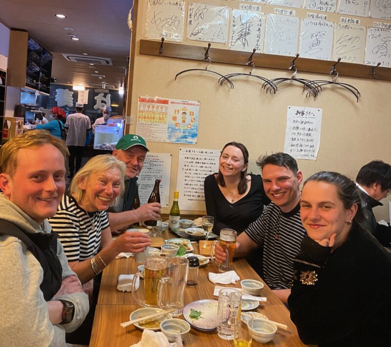 The PlanetSKI test team in Japan. Image © PlanetSKI